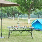 Klaptafel Ljusnarsberg tuintafel rechthoek 180x75x72 cm zwar, Tuin en Terras, Tuintafels, Verzenden, Nieuw