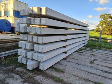 Betonpalen | Heipalen | Betonbielzen | bielzen | heipaal, Overige typen, Ophalen of Verzenden, Minder dan 25 cm, Beton