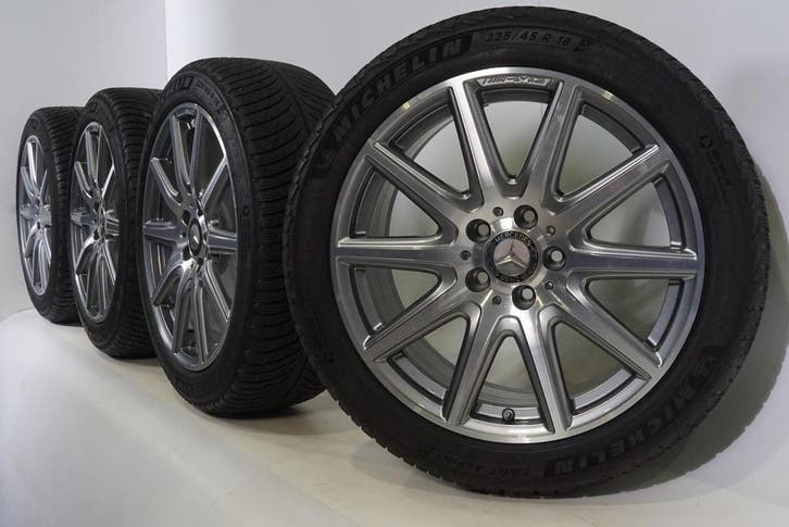 Mercedes A-klasse A35 A45 W177 AMG 18 inch velgen Michelin W, Auto-onderdelen, Banden en Velgen, Velg(en), Gebruikt, 18 inch, Winterbanden