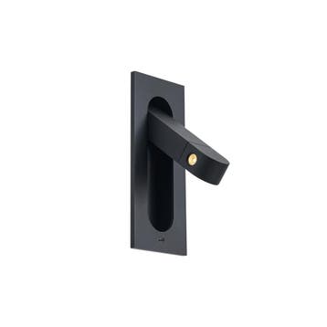 Moderne wandlamp zwart incl. LED en USB-C poort - Hilton, Verzenden, Nieuw