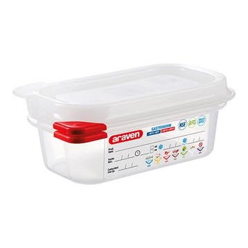 Voedseldoos | 0.6L | 1/9GN | 176x108x65(h)mm Araven, Verzenden, Nieuw in verpakking