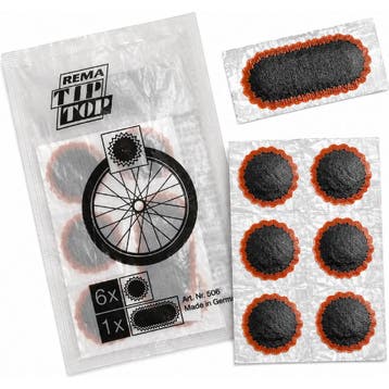 Rema Tiptop Pleisterstrip voor fietsbanden - 6 ronde en 1..., Ophalen of Verzenden, Nieuw, Band