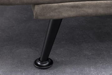 Slaapbank JAZZ 195 cm 3-zits microvezel taupe - 47526, Ophalen of Verzenden, Nieuw