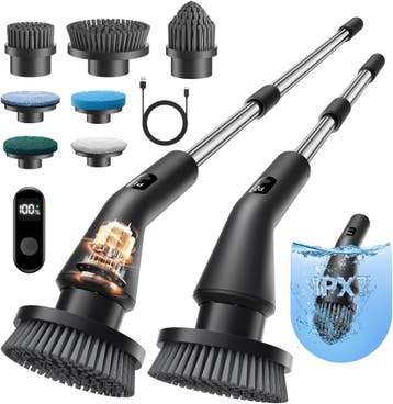Spin Scrubber | Uitschuifbaar | Tweedekansje - 34% Korting, Ophalen of Verzenden, Bezem of Borstel
