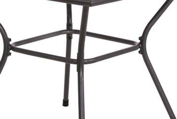 Tuintafel Nordic vierkant 90 x 90 cm gepoedercoat staal, Tuin en Terras, Tuinsets en Loungesets, Eettafel, Nieuw, Ophalen of Verzenden