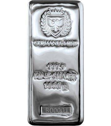 1 kilogram - Zilver - Germania, Postzegels en Munten, Edelmetalen en Baren