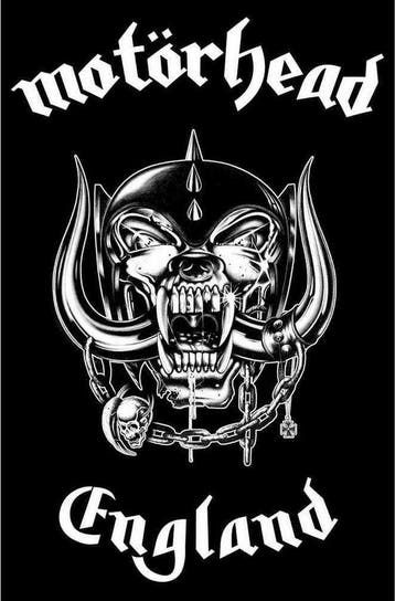 Motorhead - England - Textielposter officiële merchandise, Verzamelen, Verzenden, Nieuw, Poster, Artwork of Schilderij