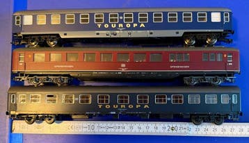 Roco H0 - Modeltrein personenwagen (3) - DB, Nieuw
