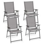 LIVSK Terrasstoelenset van 4 - Opvouwbaar - Hoge Rugleuninge, Verzenden, Nieuw