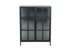 industrieele vitrine DURA STEEL 80cm zwart metaal geribbeld, Ophalen of Verzenden, Nieuw