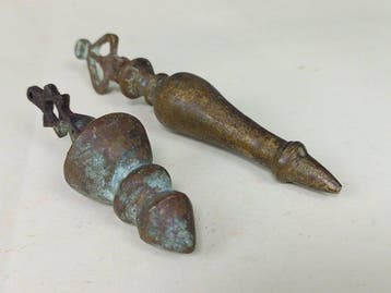 Rare Pair of Early 19th-Century Antique Ottoman Bronze