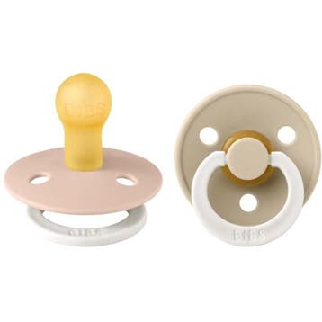 BIBS Colour 2 Pack - Blush/Vanilla NIGHT - Maat 3 Spenen, Ophalen of Verzenden, Nieuw, Overige typen