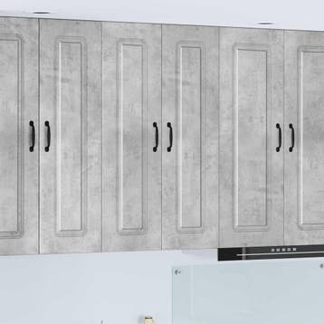 vidaXL Vaatwasserpaneel Kalmar Beton Grijs 60 x 31 x 100 cm, Huis en Inrichting, Verzenden, Nieuw, Grijs