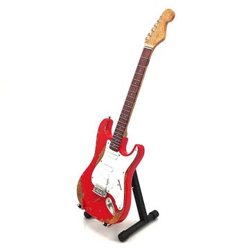 Miniatuur replica Fender gitaar - Thomas Raggi - Maneskin, Ophalen of Verzenden, Nieuw, Pop, Beeldje of Miniatuur