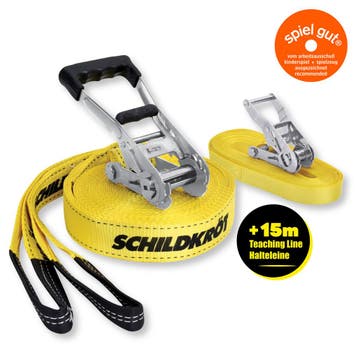 Schildkröt slackline set met teachi van €79,99 voor €39,99, Kinderen en Baby's, Speelgoed | Overig, Ophalen of Verzenden, Nieuw