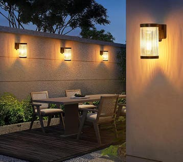 6x Aurelia Solar LED Muurlamp Zwart Tuinverlichting, Verzenden, Nieuw