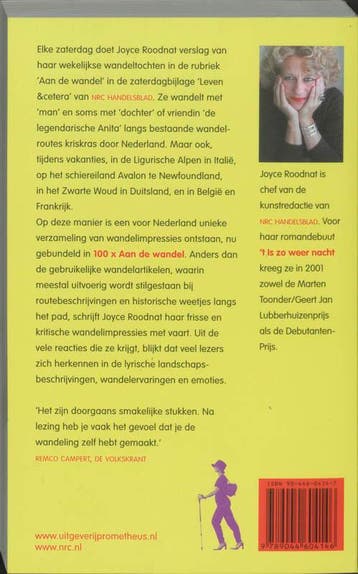 100 X aan de wandel 9789044604146 Joyce Roodnat, Boeken, Verzenden, Zo goed als nieuw, Joyce Roodnat