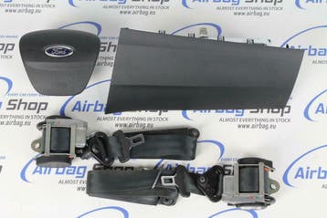 Airbag set Paneel set zwart Ford Transit custom 2012 – 2023, Gebruikt, Ford