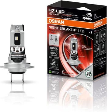 Osram Night Breaker LED H7 Speed 450 Street Legal | +450%, Ophalen of Verzenden, Nieuw