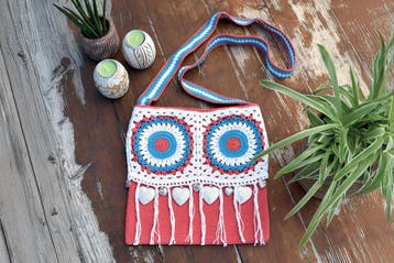 Haakpatroon Ibizatas met granny squares - zomerse boho sch, Ophalen of Verzenden, Nieuw