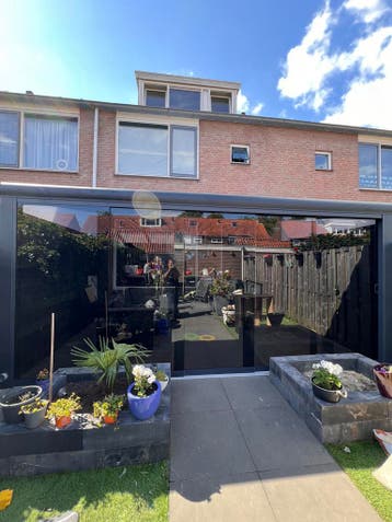 Verandadelux pergola carport glazen schuifdeur, Nieuw, Veranda