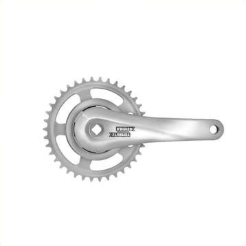 Sunrace Crankstel 38T - Aluminium - 170mm - Zilver - 95mm..., Fietsen en Brommers, Fietsonderdelen, Ophalen of Verzenden, Nieuw