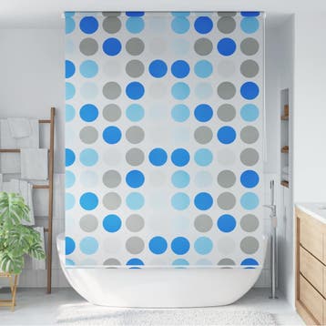 vidaXL Rolgordijn voor douche cirkel 160x240 cm, Verzenden, Nieuw, Meerkleurig