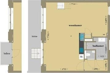 Studio Verspronckweg in Haarlem, 50 m² of meer, Haarlem