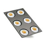 Ei-/Omelet-Bakplaat | 6x Ø125mm | Antikleeflaag | 1/1 GN, Verzenden, Nieuw in verpakking