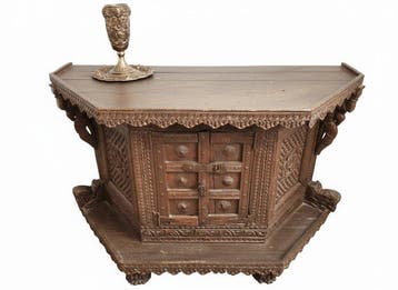 kabinet - Hout - India - Mughal Dynastie – III (1627 - 1857)