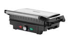 Contactgrill Zwart Zilver Vermogen 750 Watt (Kook-Bakplaten), Verzenden, Nieuw