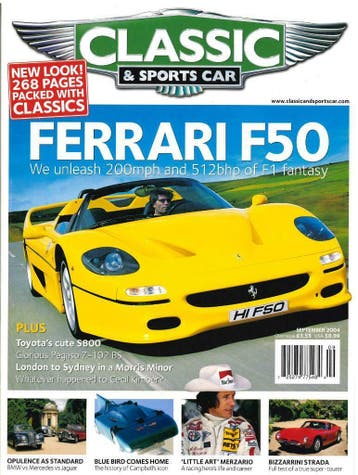 CLASSIC AND SPORTSCAR FERRARI F50 TOYOTA S800, Verzenden, Gelezen, Algemeen