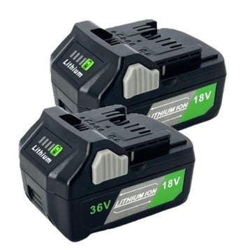 2 stuks: Hikoki Multivolt BSL36A18, 123accu huismerk, Verzenden, Nieuw