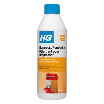 HG Nespresso® ontkalker | 500 ml (Melkzuur), Verzenden