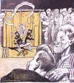 Spotprent over de samenwerking van communistische Nederla..., Verzenden