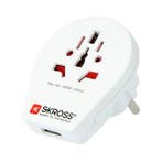 Wereldstekker met USB | Skross | Type E en F, Verzenden, Nieuw