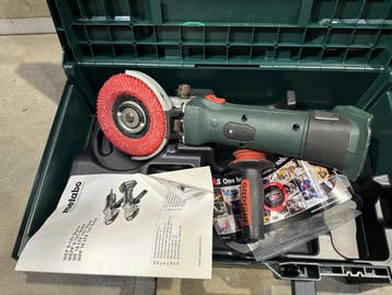 Metabo Accu haakse slijper met platte kop WF 18 LTX 125, Ophalen of Verzenden, Gebruikt