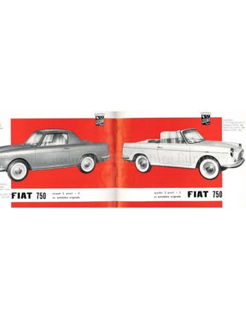 1961 MORETTI FIAT 750 BROCHURE, Nieuw, Author