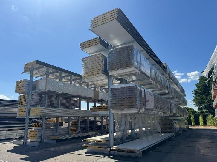 Sandwich dakpanelen 30 en 40mm | va. € 18,- p/m2, Doe-het-zelf en Verbouw, Platen en Panelen, Nieuw, 20 tot 50 mm, Overige materialen