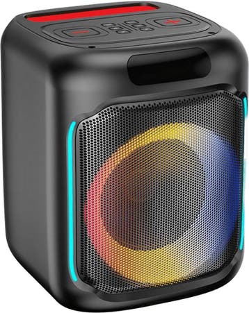 Lenco PA-KING - Draadloze Bluetooth Party Speaker - Met Verl, Verzenden, Zo goed als nieuw
