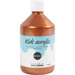 Acrylverf Metallic, metallic, metallic koper, 500 ml/ 1 fles, Hobby en Vrije tijd, Schilderen, Nieuw