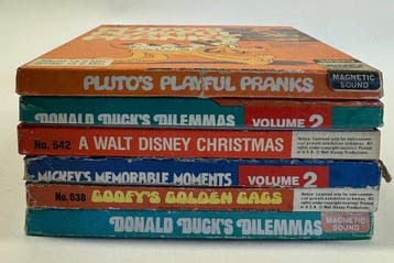 Walt Disney 6 Unieke Disney Cartoons (120 meter) Film 8mm