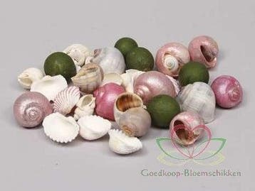 Schelpenmix Deluxe Roze parelmoer 350 gram, Ophalen of Verzenden, Nieuw