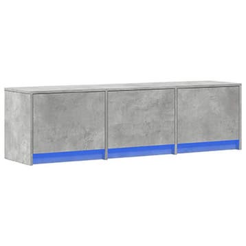 vidaXL TV-kast Betonkleurig Bewerkt hout, Minder dan 50 cm, Verzenden, Nieuw, Minder dan 100 cm