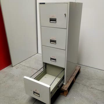 Zware dikwandige brandvertragende ladenkast  - 136x50x64 cm, Ophalen of Verzenden, Nieuw