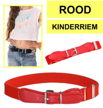 Fako Fashion - Kinderriem Elastisch Oval - Elastische Riem, Kleding | Dames, Riemen en Ceinturen, Verzenden, Nieuw