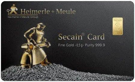 0,5 Gramm - Goud .999 - Heimerle + Meule - Met certificaat, Postzegels en Munten, Edelmetalen en Baren