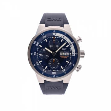 IWC Aquatimer Chronograph Tribute to Calypso Cousteau Di..., Ophalen of Verzenden, Gebruikt, Leer, Overige merken