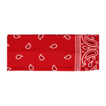 Haarband Stof 7cm - Paisley Patroon - Rood, Nieuw