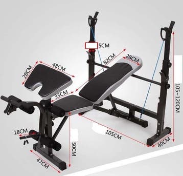 Fitness Halterbank Set 165cm | Premium | OP=OP, Sport en Fitness, Fitnessapparatuur, Rug, Krachtstation, Nieuw, Ophalen of Verzenden